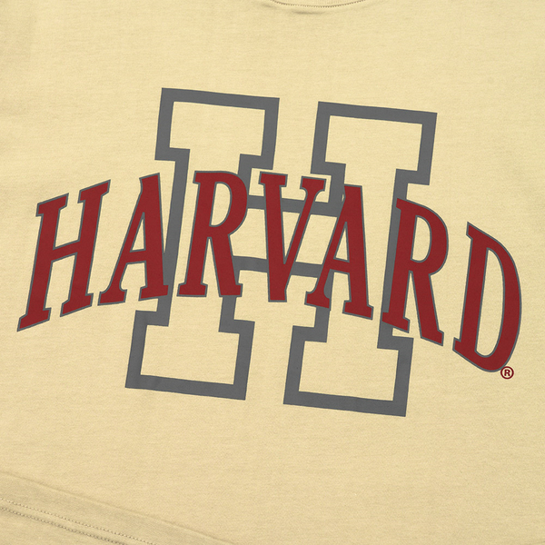 【下殺↘ $399】NCAA 短T 哈佛大學 卡其 紅大LOGO 棉 休閒 男女  7225101533