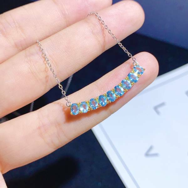 925銀吊墜 天然托帕石