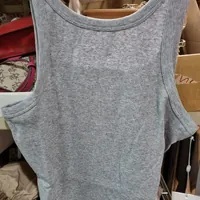 [S] DKNY HIGH NECK CROP TANK,LIGHT GREY, DP2T8746-PLG (SD599)
