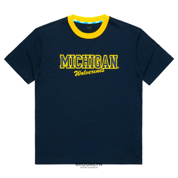 【下殺↘ $399】NCAA 短T 密西根 中性 藍黃LOGO 短袖 休閒 男女  7225500680