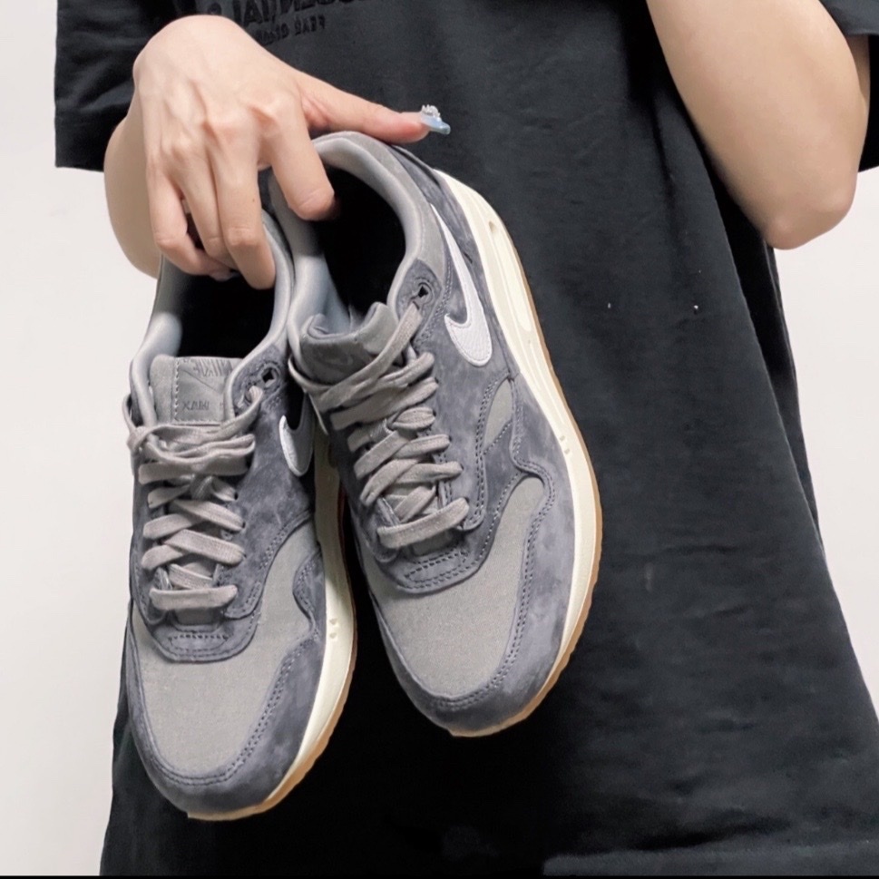 Nike Air Max 1 "Crepe" 黑灰 復古 氣墊 深雷灰 FD5088-001