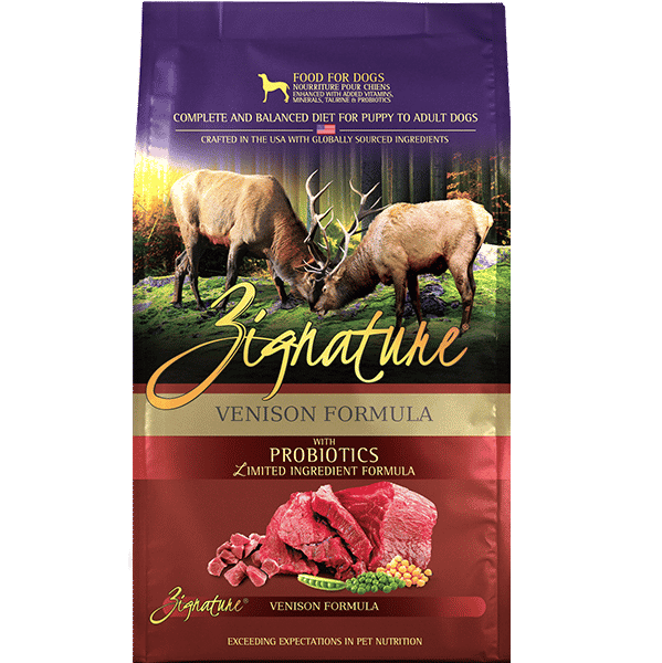 Zignature Grain Free Dry Dog Food - Venison．4lb/12.5lb/25lb