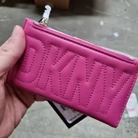 [S] DKNY ELSA BIFOLS CARD HOLDER,LIPSTICK PINK, 755404970984 (SD613)