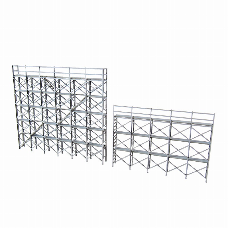 日本sankei 微縮藝術精品_【MP03-73】枠組足場セット