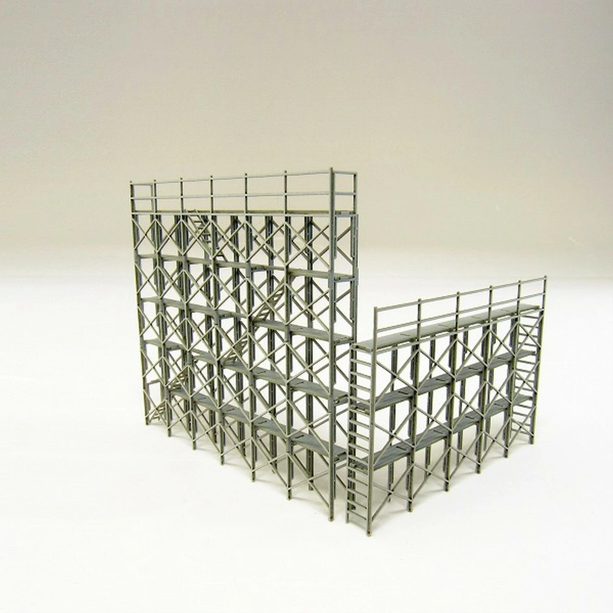 日本sankei 微縮藝術精品_【MP03-73】枠組足場セット