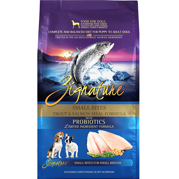 Zignature Grain Free Small Bite Dog Dry Food Trout & Salmon．4lb/12.5lb