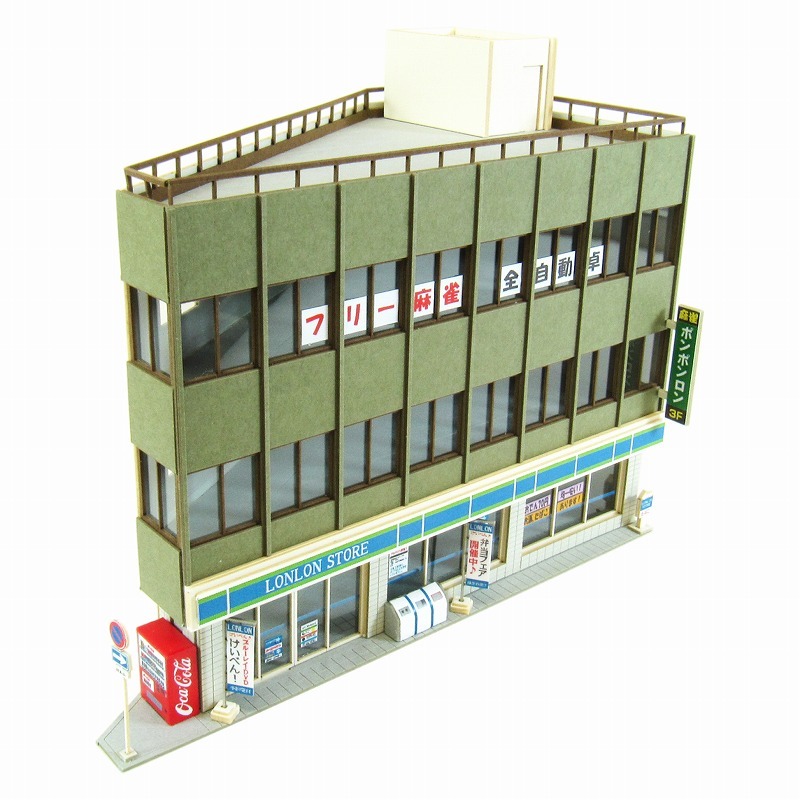 日本sankei 微縮藝術精品_【MP03-84】鋭角ビルA