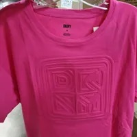 [S] DKNY LOGO WOMEN'S SHORT SLEEVE TEE,PINK, B3360509-PNK (SD626)
