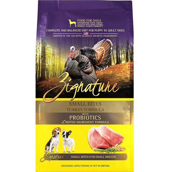 Zignature Grain Free Small Bite Dog Dry Food - Turkey．4lb/12.5lb