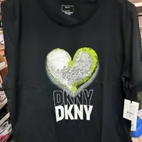 [S] DKNY HEART TEE,BLACK, B2360340-BLK (SD630)