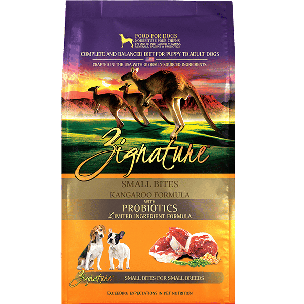 Zignature Grain Free Small Bite Dog Dry Food - Kangaroo．4lb/12.5lb