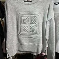 [S] DKNY LOGO PULLOVER,LIGHT HEATHER GREY, B3361519-UXA (SD633)
