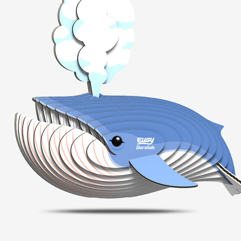 EUGY 3D Cardboard Kit Set Model - 066 Blue Whale