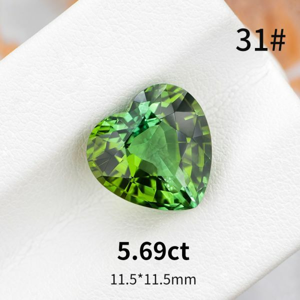 5-9 克拉 心形切割 碧璽