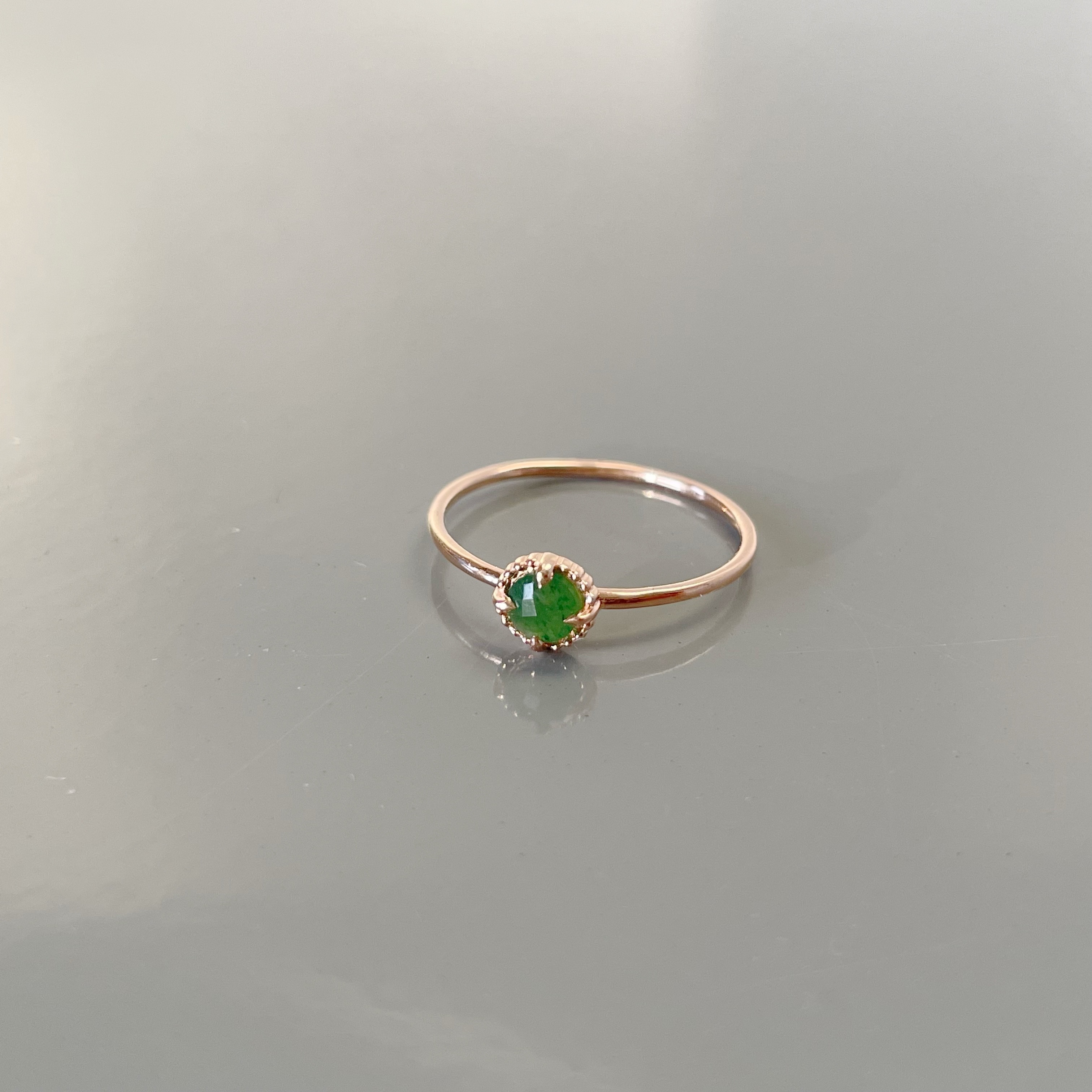 蛋撻東菱石戒指