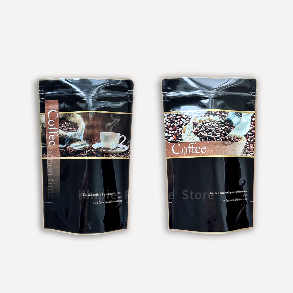 黑色皇家｜咖啡氣閥夾鏈立袋