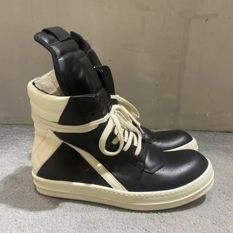 Rick Owens   女款黑色倒三角高幫球鞋 RP02C1894  LPO  911 -T