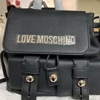 [S] LOVE MOSCHINO LEATHER BACKPACK, BLACK, 8051578125512 (SLM162)