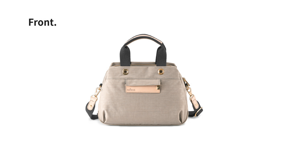 奶茶色手提斜背包 斜背包 手提包 女包推薦 防潑水包包 暖洋洋手提斜背包  Soldier satana SOS2240-419 奶茶色 04