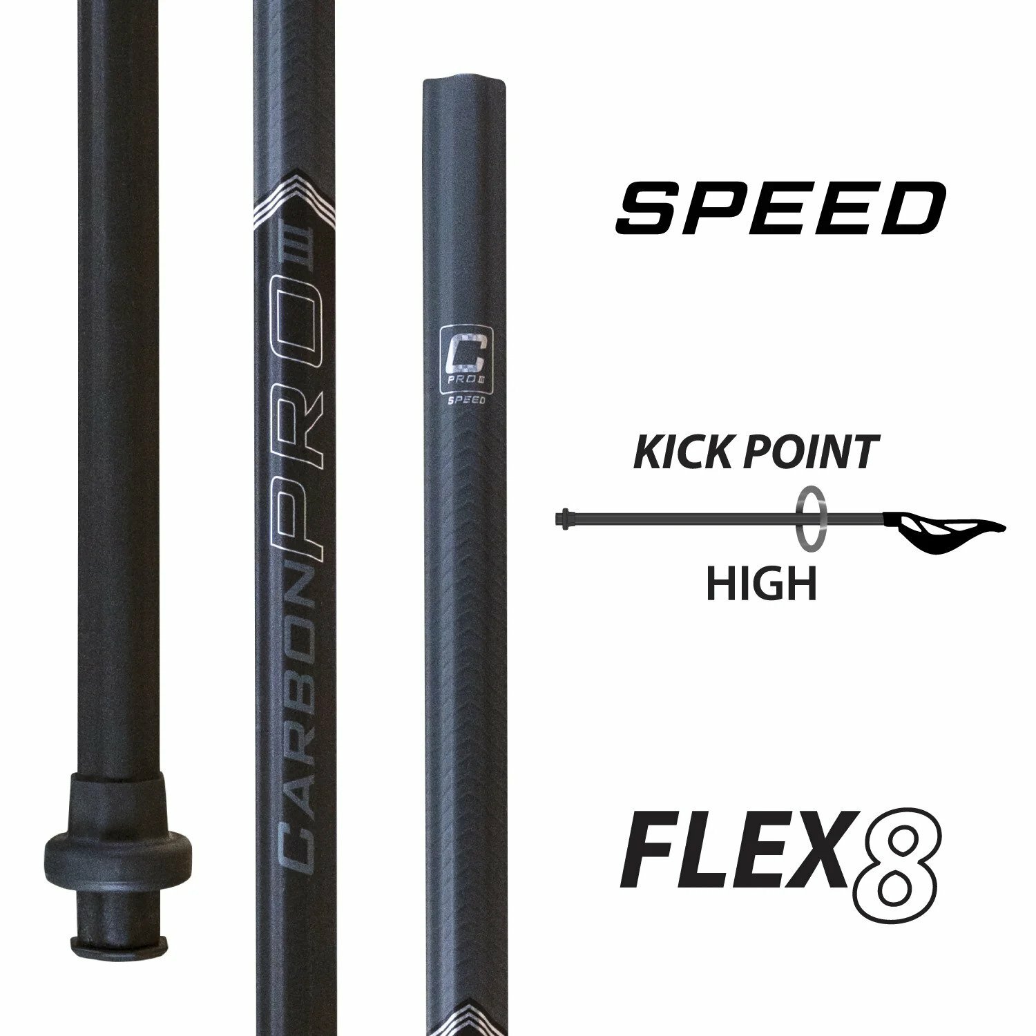 ECD Lacrosse Carbon Pro 3.0 Speed Attack Lacrosse Shaft