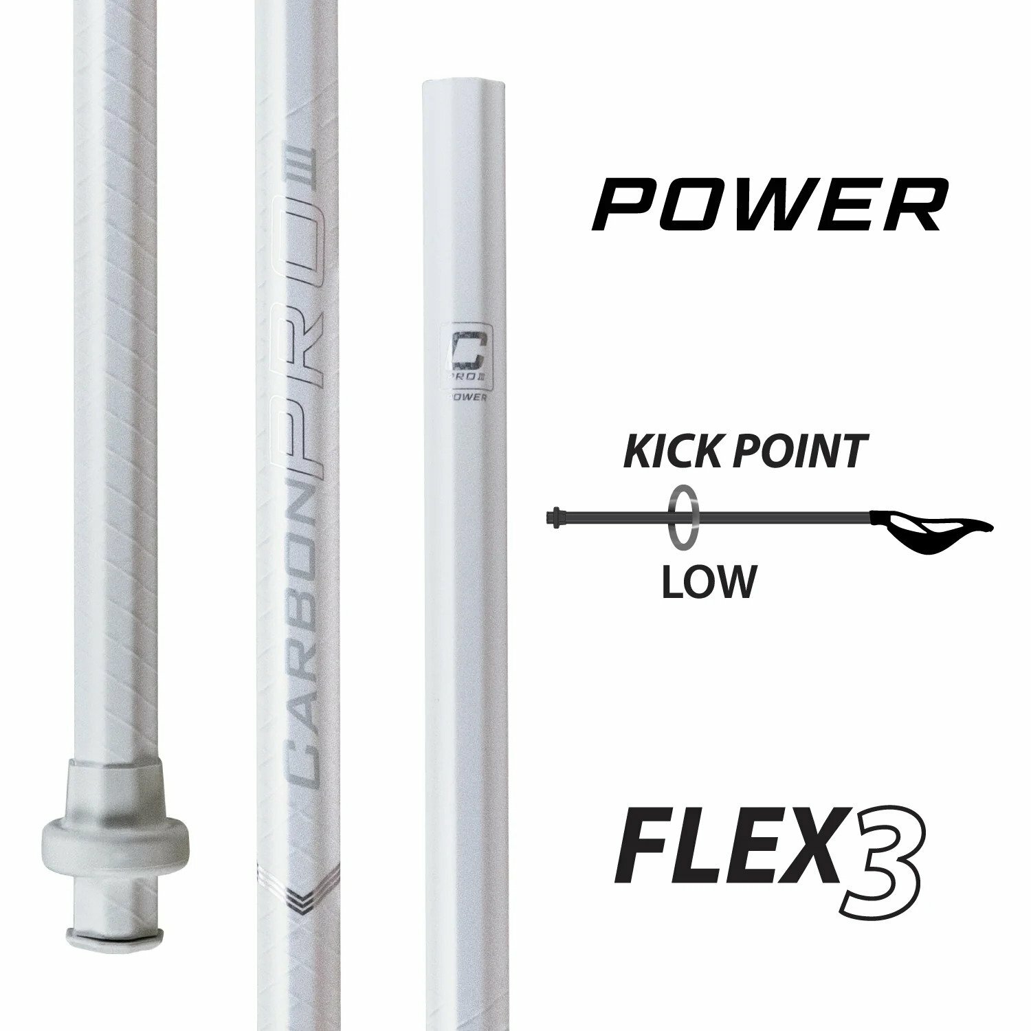 ECD Lacrosse Carbon Pro 3.0 Power Attack Lacrosse Shaft