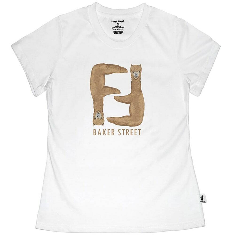 Upside Down Alpaca 摩卡顛倒駝 女版短T