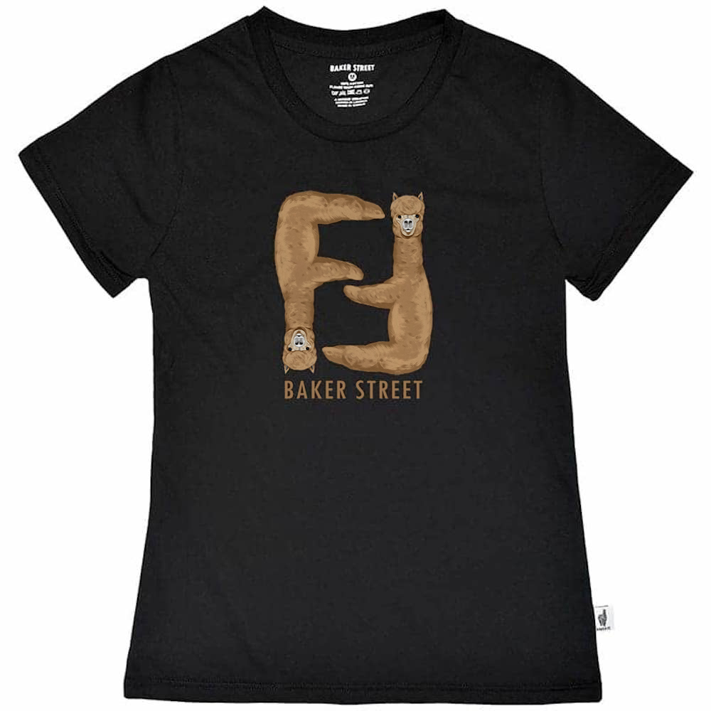 Upside Down Alpaca 摩卡顛倒駝 女版短T