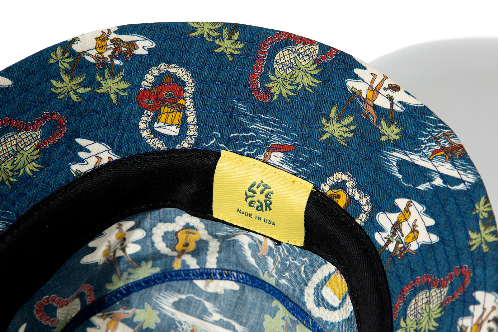 LITE YEAR "HAWAIIAN BUCKET HAT" (Blue)