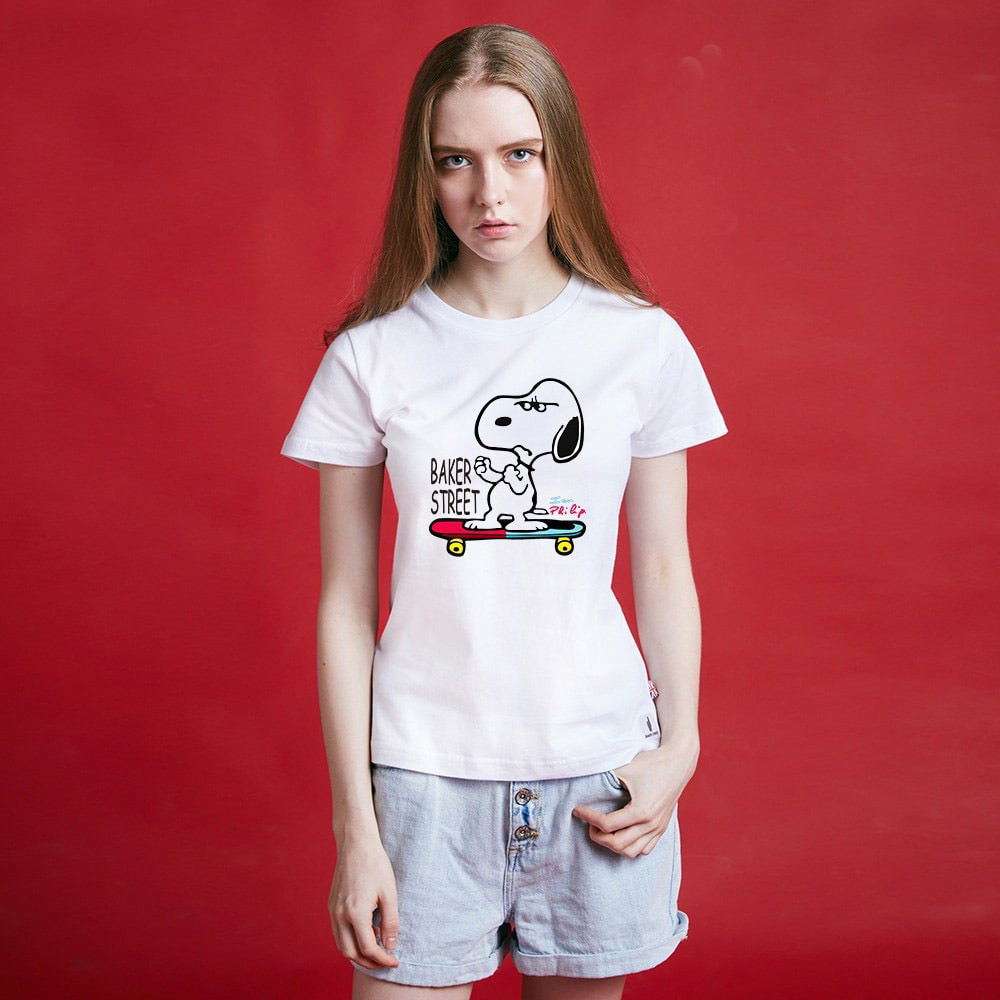 Skate Snoopy 生氣史努比   女版短T
