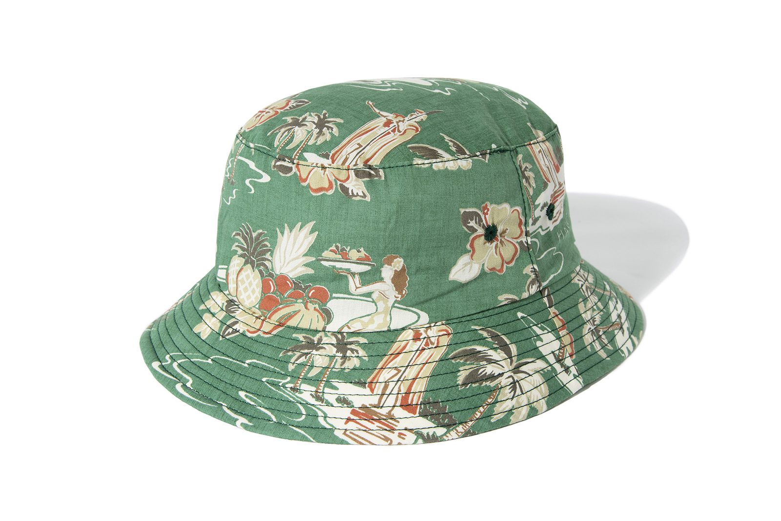 LITE YEAR "HAWAIIAN BUCKET HAT" (Green)