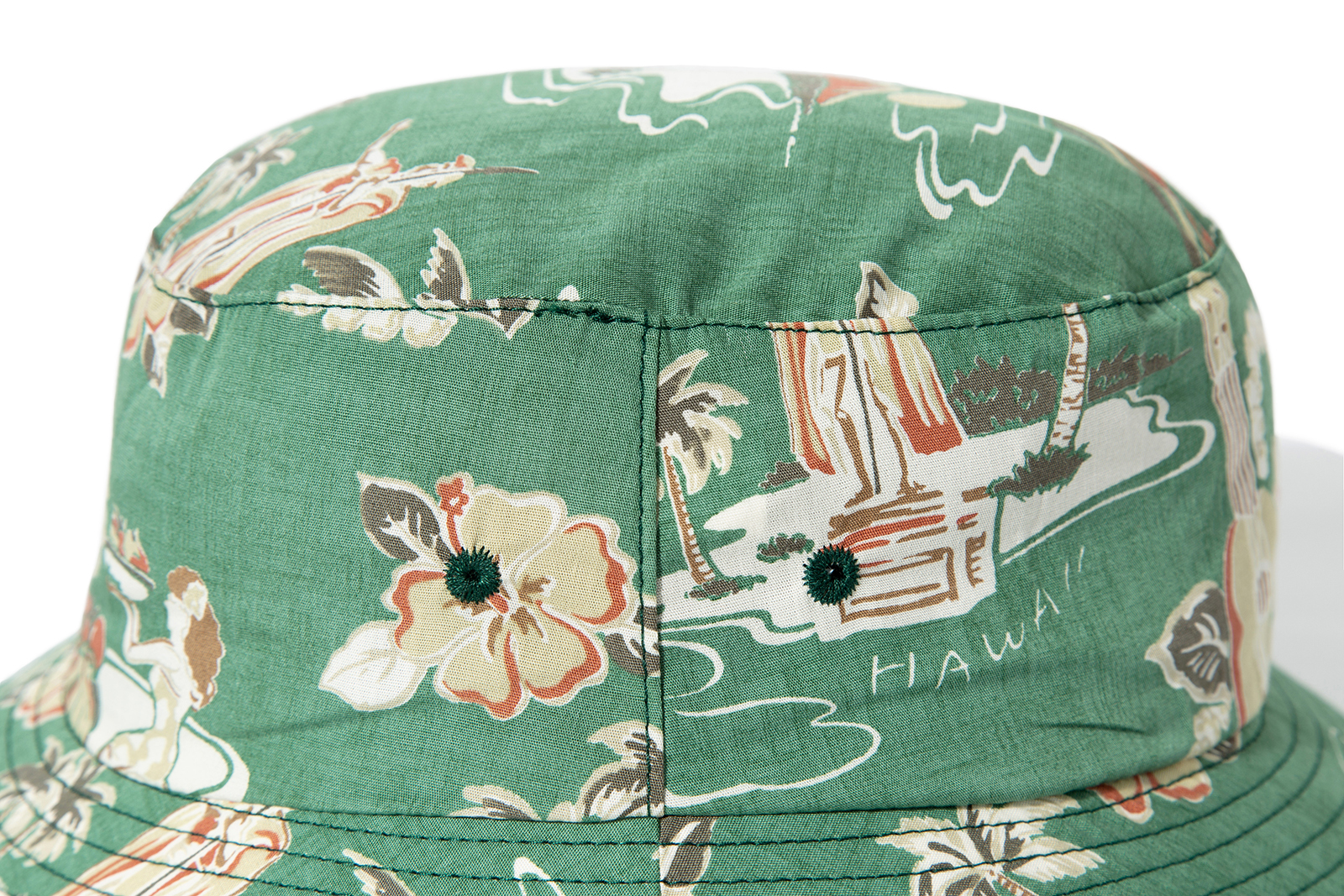 LITE YEAR "HAWAIIAN BUCKET HAT" (Green)