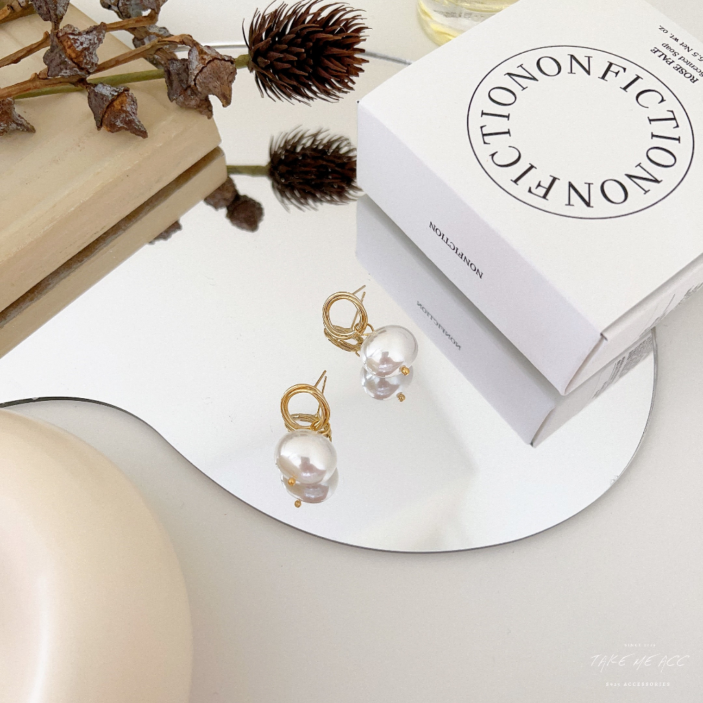 守護｜純銀針耳環