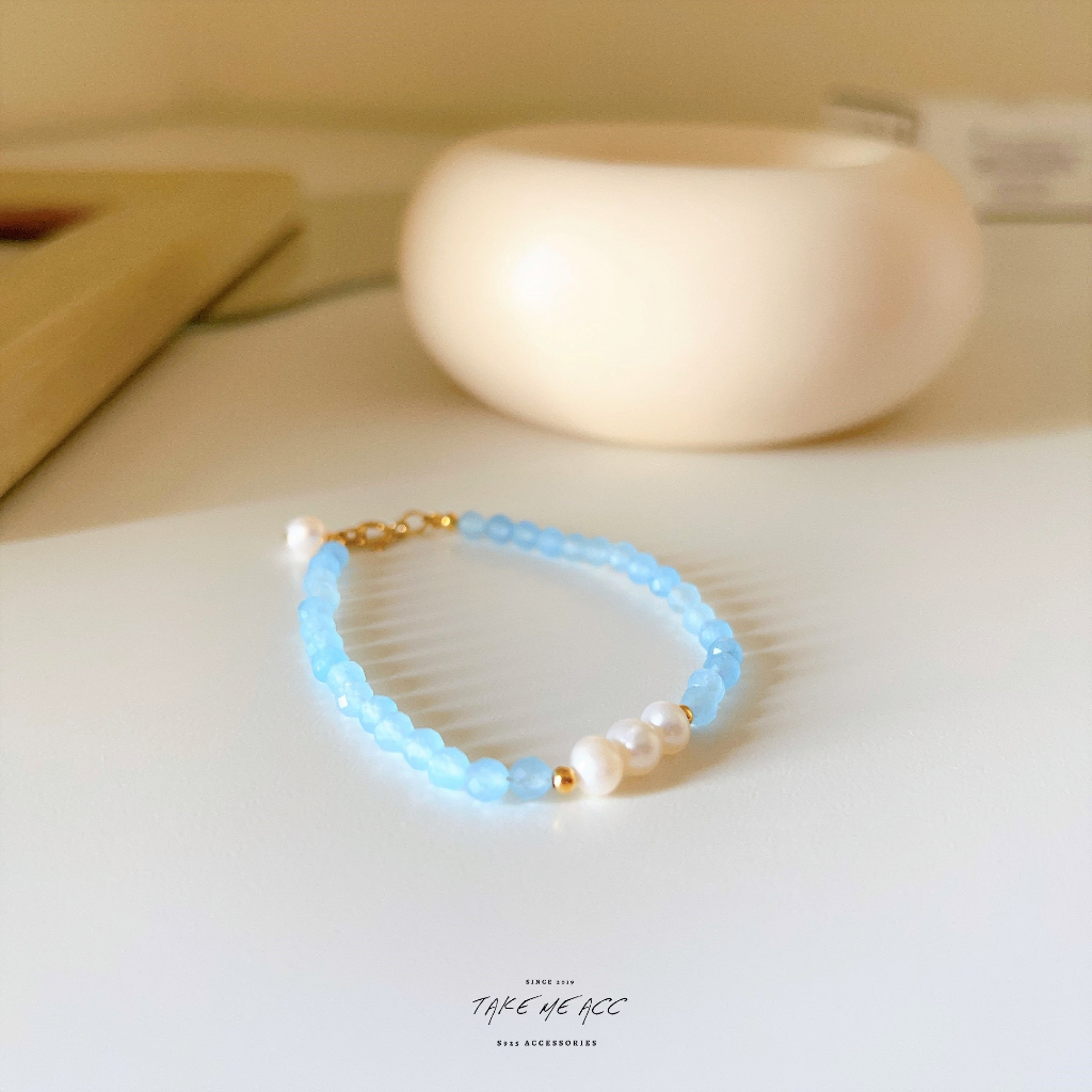 清澈水晶｜純銀手鍊