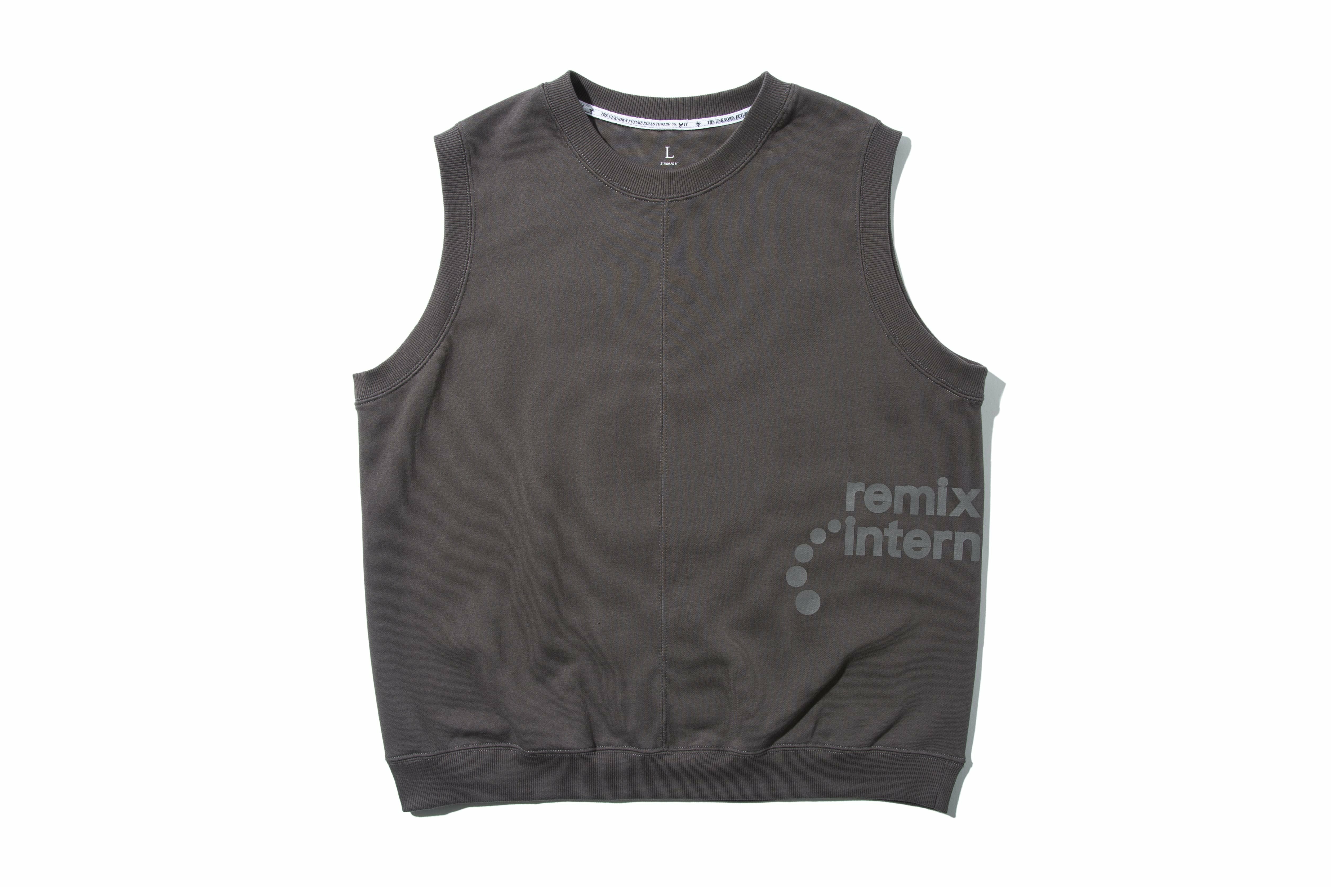 REMIX "R.intl. Crew Vest" (Dark Gray)