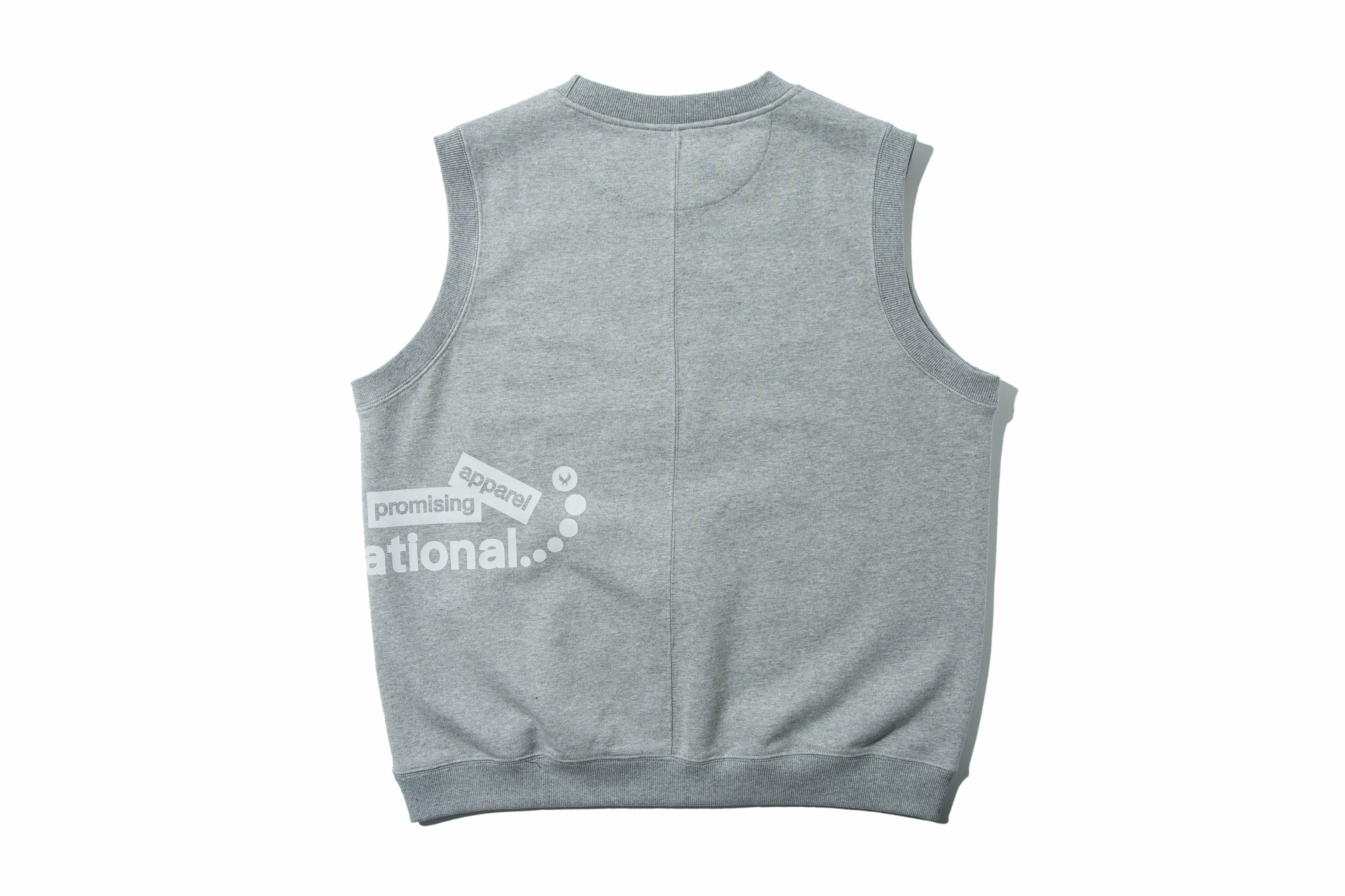 REMIX "R.intl. Crew Vest" (Light Gray)