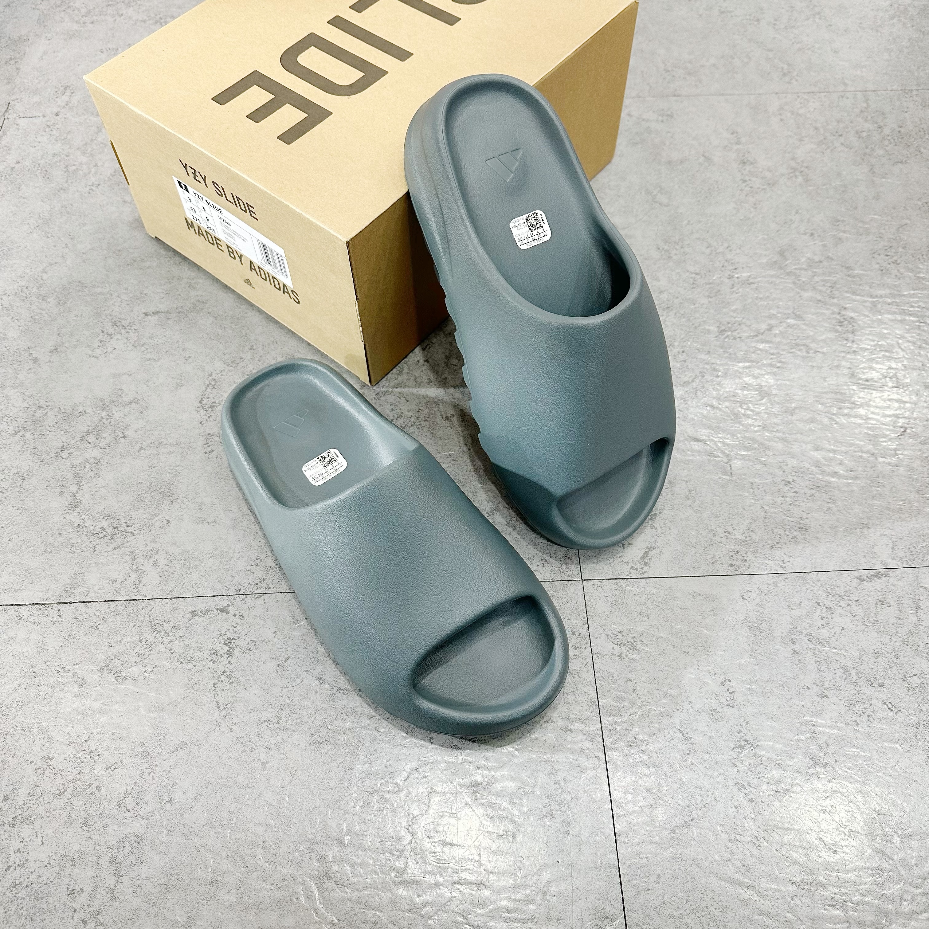 adidas Yeezy Slide Slate Marine 綠灰色 ID2349