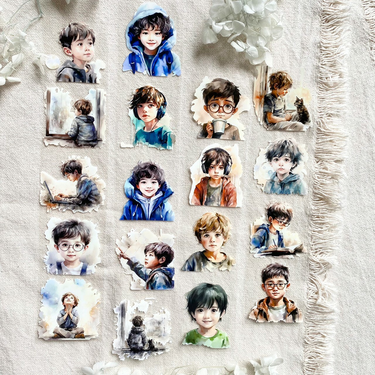 森年．小男孩 5.5cm亮面PET膠帶 <整捲/分裝>