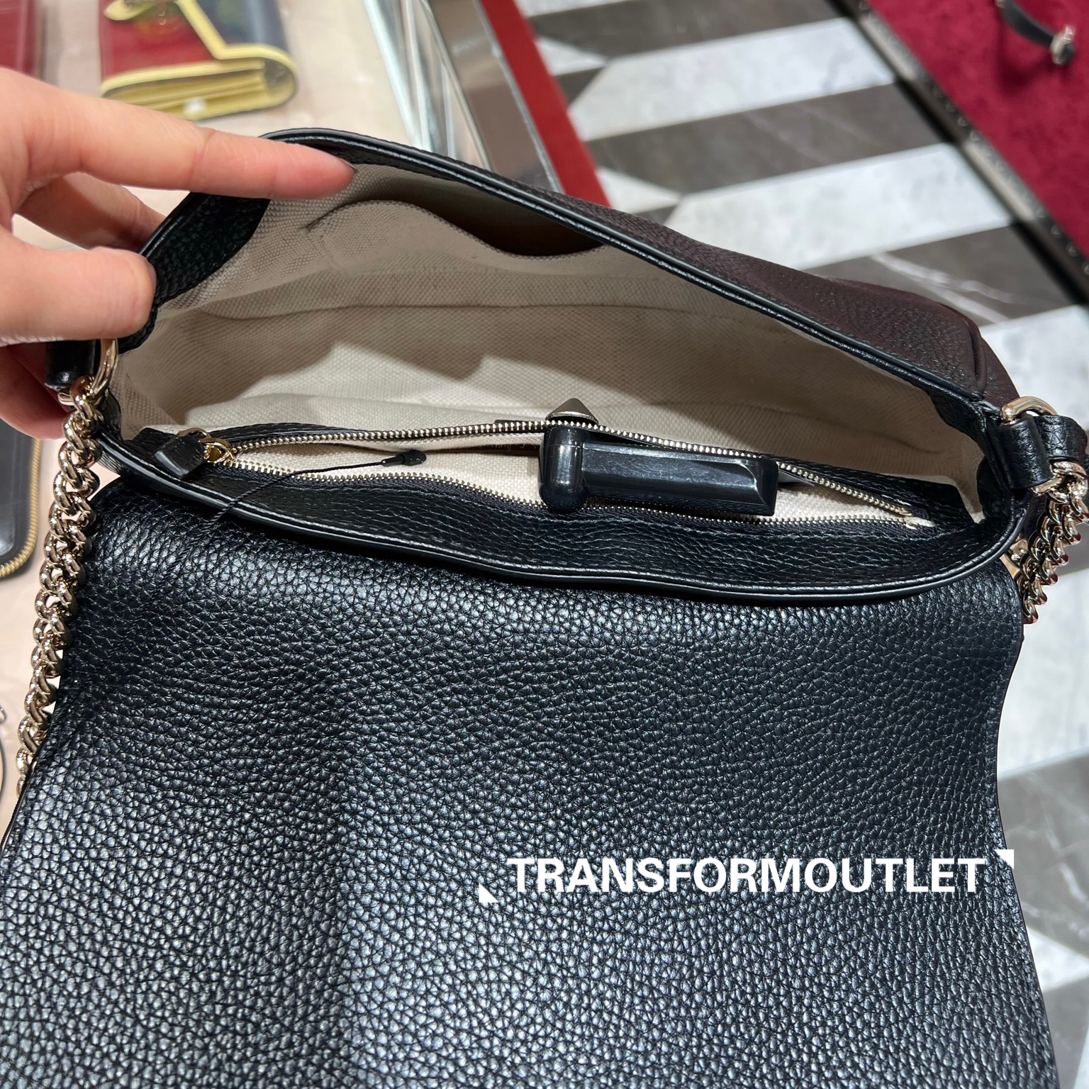 Gucci Bag-古馳Soho鏈條包 - Black