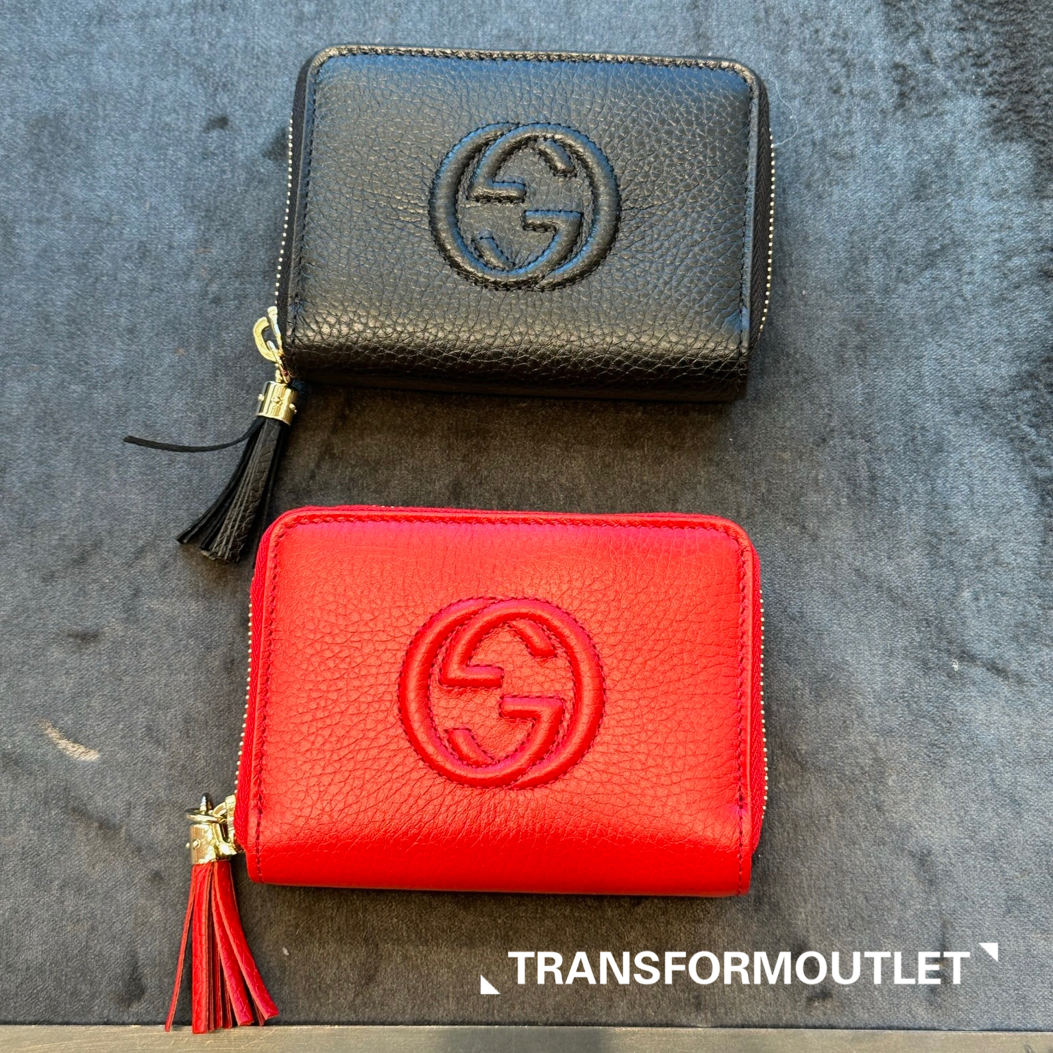 Gucci Wallet-古馳Soho荔枝皮紋拉鍊短款錢包 - Available in two colors