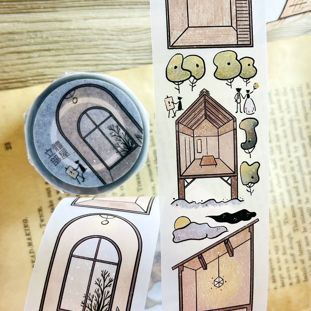 好築藝 ．立體部屋 4cm霧面PET膠帶 <整捲/分裝>