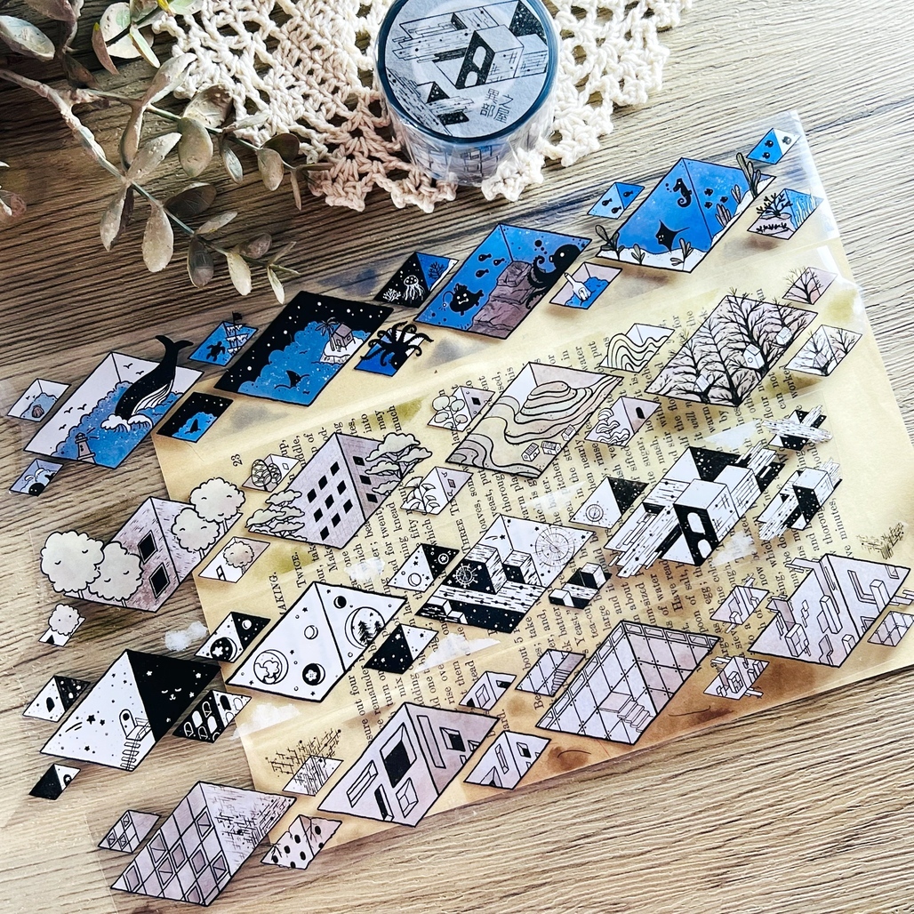 好築藝 ．異之部屋 4cm亮面PET膠帶  <整捲/分裝>