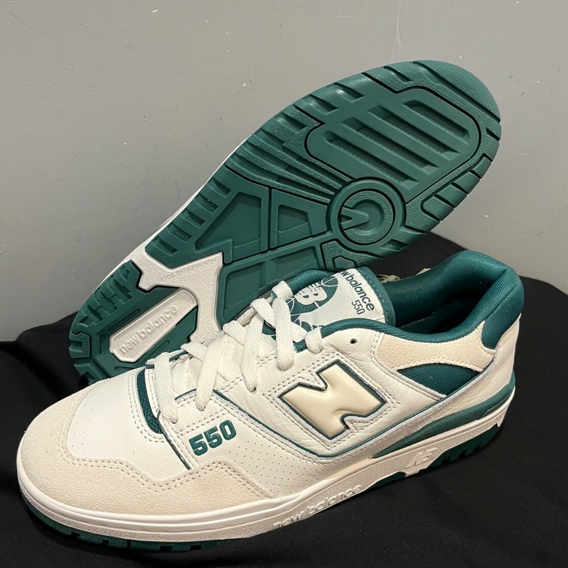 New Balance 550 灰白綠 復古青綠 復古休閒鞋 情侶鞋 男女鞋