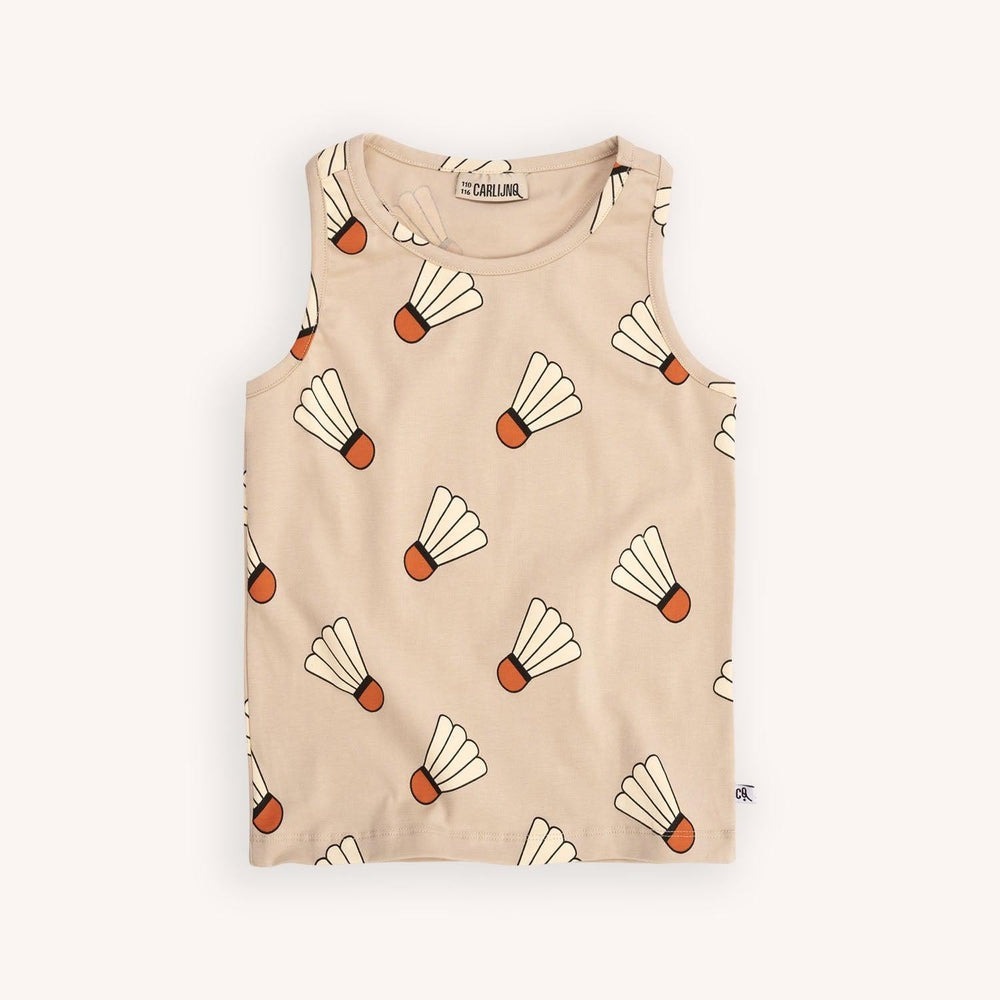 荷蘭CarlijnQ 有機棉無袖羽球上衣 - Shuttle