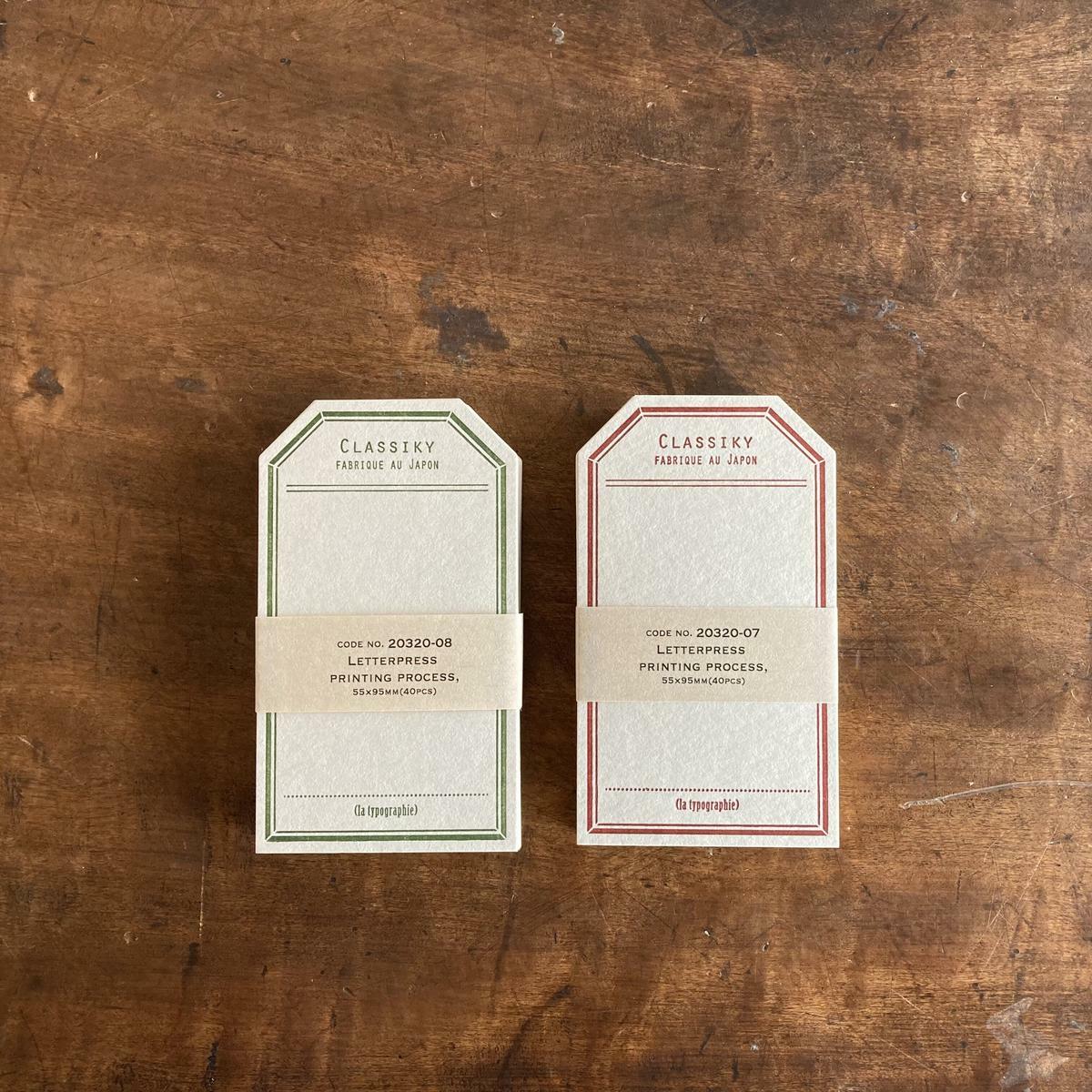 凸版印刷便簽 40入標籤小卡｜日本倉敷意匠