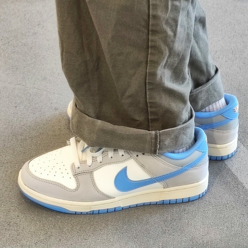 Nike Dunk Low Athletic Department 雲霧藍 白灰藍 藍勾 低筒 復古休閒鞋 男鞋