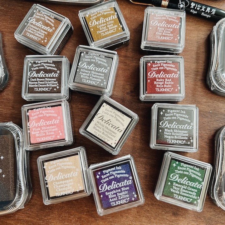 迷你尺寸 Delicata 水性金屬印台｜日本TSUKINEKO 月貓