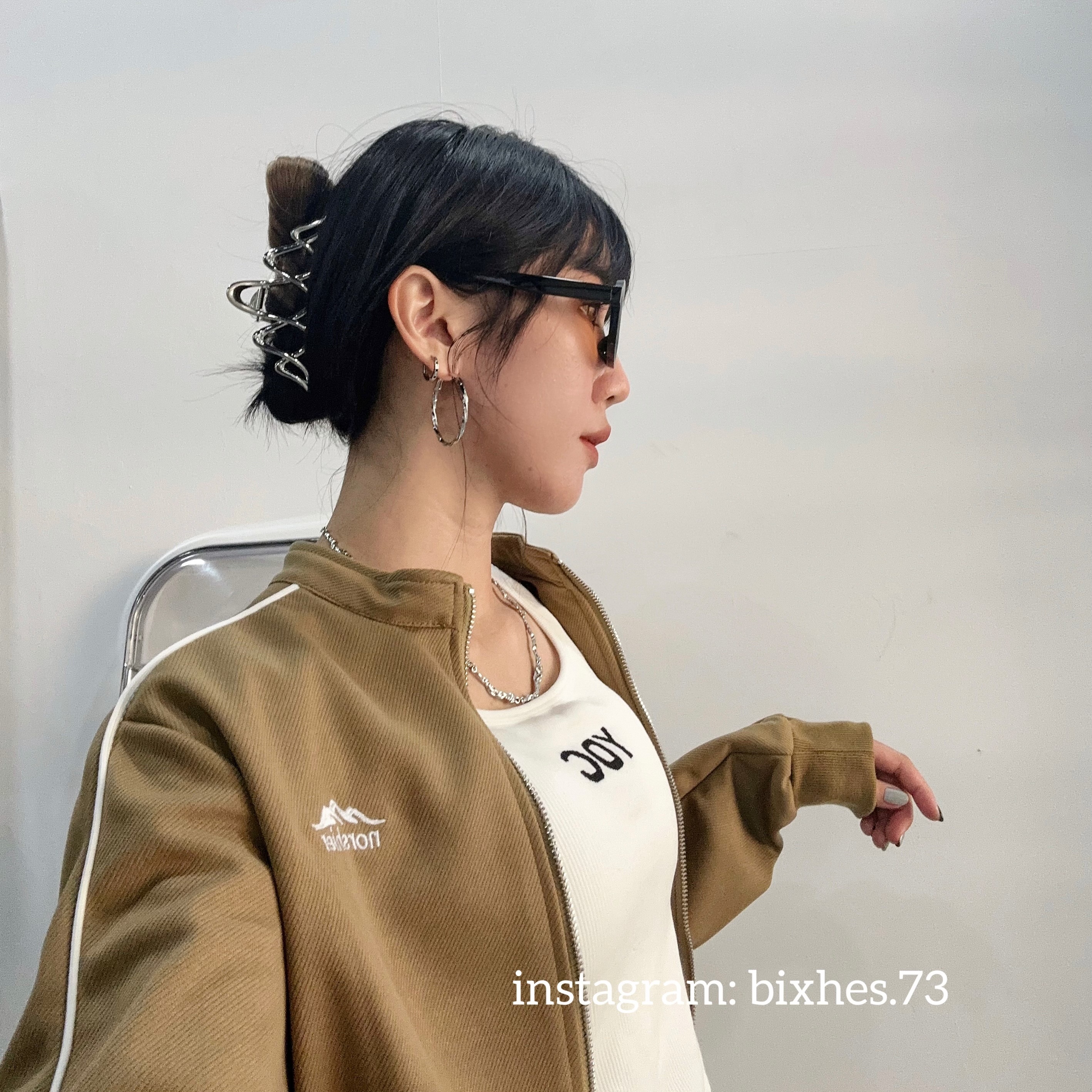 高級感雙波浪鯊魚夾(H00022)