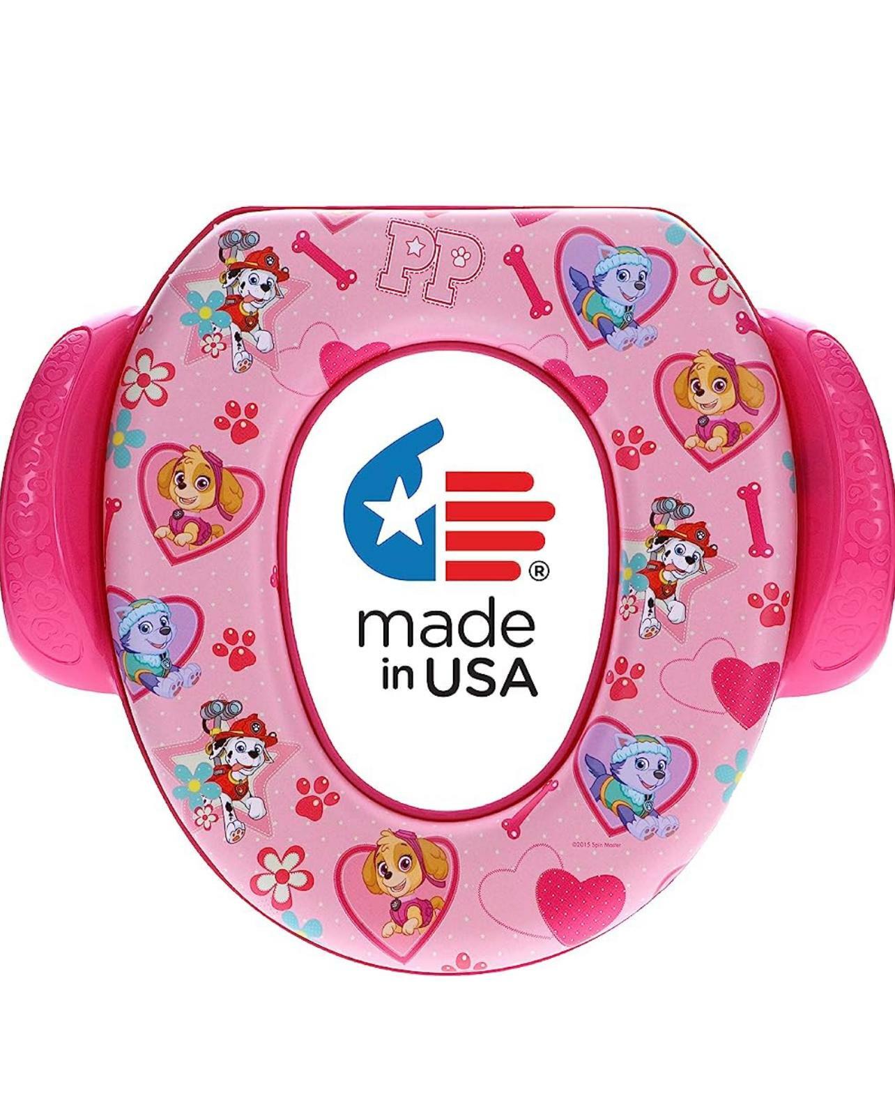 美國製 Paw Patrol 兒童軟墊學習廁板-粉紅色