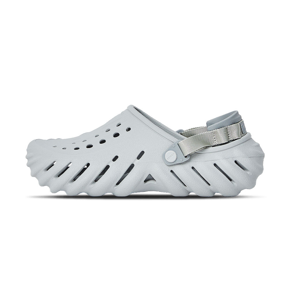 Crocs Echo Clog 男女 灰 輕量 防水 波波克駱格 洞洞鞋 卡駱馳 布希鞋 涼拖鞋 2079371FT