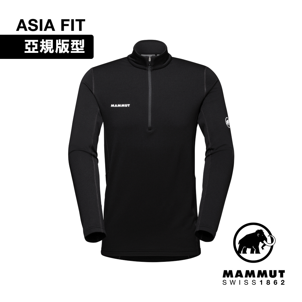 Mammut 長毛象 Aenergy ML Half Zip Pull AF Men 男款 保暖立領半拉鍊長袖排汗衣 #1016-01120-0001 黑 [HappyOutdoor]